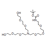 N-(NHBoc-PEG3)-N-bis(PEG2-alcohol)