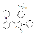 (Z)-4-[4-(Methylsulfonyl)phenyl]-3-phenyl-5-[2-(piperidin-1-yl)benzylidene]furan-2(5H)-one