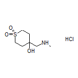 4-Hydroxy-4-((methylamino)methyl)tetrahydro-2H-thiopyran 1,1-Dioxide Hydrochloride