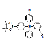 4-[(4-Chlorophenyl)(3-cyanophenyl)(phenyl)silyl]phenylboronic Acid Pinacol Ester