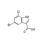 5-Bromo-7-chloro-1H-indole-3-carboxylic Acid