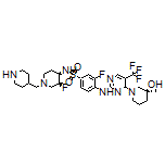 3-Fluoro-N-[(3S,4R)-3-fluoro-1-(piperidin-4-ylmethyl)-4-piperidyl]-4-[[4-[(S)-3-hydroxy-3-methyl-1-piperidyl]-5-(trifluoromethyl)-2-pyrimidinyl]amino]benzenesulfonamide