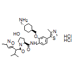 (2S,4R)-N-[2-[[trans-4-(Aminomethyl)cyclohexyl]methoxy]-4-(4-methylthiazol-5-yl)benzyl]-4-hydroxy-1-[3-methyl-2-(3-methylisoxazol-5-yl)butanoyl]pyrrolidine-2-carboxamide Dihydrochloride
