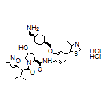(2S,4R)-N-[2-[[cis-4-(Aminomethyl)cyclohexyl]methoxy]-4-(4-methylthiazol-5-yl)benzyl]-4-hydroxy-1-[3-methyl-2-(3-methylisoxazol-5-yl)butanoyl]pyrrolidine-2-carboxamide Dihydrochloride