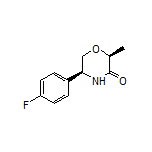 (2S,5S)-5-(4-Fluorophenyl)-2-methylmorpholin-3-one