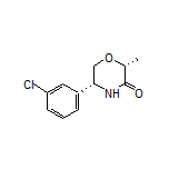 (2R,5R)-5-(3-Chlorophenyl)-2-methylmorpholin-3-one
