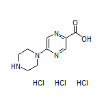5-(Piperazin-1-yl)pyrazine-2-carboxylic Acid Trihydrochloride