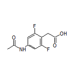 4-Acetamido-2,6-difluorophenylacetic Acid