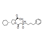 (2S,4S)-4-Cyclohexyl-1-[2-[hydroxy(4-phenylbutyl)phosphoryl]acetyl]pyrrolidine-2-carboxylic Acid