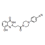 4-[4-[3-(8-Hydroxy-4-oxo-3,4-dihydroquinazolin-2-yl)propanoyl]piperazin-1-yl]benzonitrile
