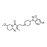 3-[2-[4-(6-Fluorobenzo[d]isoxazole-3-yl)-1-piperidyl]ethyl]-7-methoxy-2-methyl-6,7,8,9-tetrahydro-4H-pyrido[1,2-a]pyrimidin-4-one