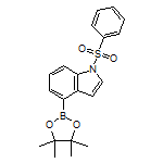 1-(苯磺酰基)-4-(4,4,5,5-四甲基-1,3,2-二氧硼杂环戊烷-2-基)-1H-吲哚