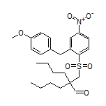 2-Butyl-2-[[[2-(4-methoxybenzyl)-4-nitrophenyl]sulfonyl]methyl]hexanal