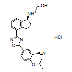 (S)-5-(3-(1-((2-Hydroxyethyl)amino)-2,3-dihydro-1H-inden-4-yl)-1,2,4-oxadiazol-5-yl)-2-isopropoxybenzonitrile Hydrochloride