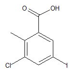3-氯-5-碘-2-甲基苯甲酸