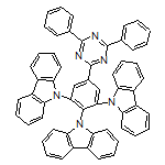 9,9',9''-(5-(4,6-二苯基-1,3,5-三嗪-2-基)苯-1,2,3-三基)三(9H-咔唑)