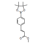 (E)-3-(4-(4,4,5,5-四甲基-1,3,2-二氧硼杂环戊烷-2-基)苯基)丙烯酸甲酯