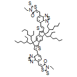 5,5’-(((4,4,9,9-Tetrakis(2-ethylhexyl)-4,9-dihydro-s-indaceno[1,2-b:5,6-b’]dithiophene-2,7-diyl)bis(benzo[c][1,2,5]thiadiazole-7,4-diyl))bis(methaneylylidene))bis(3-ethyl-2-thioxothiazolidin-4-one)