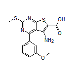 5-氨基-4-(3-甲氧基苯基)-2-(甲硫基)噻吩并[2,3-d]嘧啶-6-甲酸