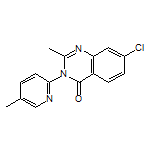 7-氯-2-甲基-3-(5-甲基吡啶-2-基)喹唑啉-4(3H)-酮