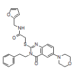 N-(Furan-2-ylmethyl)-2-((6-morpholino-4-oxo-3-phenethyl-3,4-dihydroquinazolin-2-yl)thio)acetamide