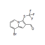 8-Bromo-3-[(trifluoromethyl)thio]indolizine-2-carbaldehyde