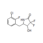 5-(3-Chloro-2-fluorobenzyl)-3,3-difluoro-4-hydroxypyrrolidin-2-one