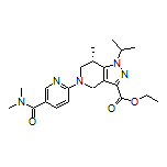 Ethyl (S)-5-[5-(Dimethylcarbamoyl)pyridin-2-yl]-1-isopropyl-7-methyl-4,5,6,7-tetrahydro-1H-pyrazolo[4,3-c]pyridine-3-carboxylate