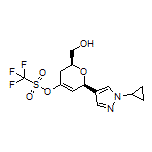 (2S,6R)-6-(1-Cyclopropyl-4-pyrazolyl)-2-(hydroxymethyl)-3,6-dihydro-2H-pyran-4-yl Trifluoromethanesulfonate