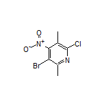 3-Bromo-6-chloro-2,5-dimethyl-4-nitropyridine