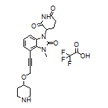 3-[3-Methyl-2-oxo-4-[3-(piperidin-4-yloxy)prop-1-yn-1-yl]-2,3-dihydro-1H-benzo[d]imidazol-1-yl]piperidine-2,6-dione Trifluoroacetate