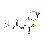 2-(Boc-amino)-3-(piperazin-1-yl)propanoic Acid