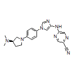 (R)-5-[[1-[4-[3-(Dimethylamino)pyrrolidin-1-yl]phenyl]-1H-imidazol-4-yl]amino]pyrazine-2-carbonitrile