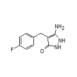 5-Amino-4-(4-fluorobenzyl)-1H-pyrazol-3(2H)-one