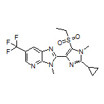 2-[2-Cyclopropyl-5-(ethylsulfonyl)-1-methyl-1H-imidazol-4-yl]-3-methyl-6-(trifluoromethyl)-3H-imidazo[4,5-b]pyridine