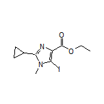 Ethyl 2-Cyclopropyl-5-iodo-1-methylimidazole-4-carboxylate