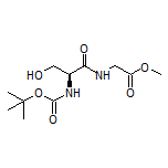 Methyl (S)-2-[2-(Boc-amino)-3-hydroxypropanamido]acetate