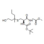 Methyl 2-[(2R)-2-(Boc-amino)-3-[(1-hydroxy-3-methylhexan-3-yl)thio]propanamido]acetate