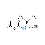 (S)-2-(Boc-amino)-3,3-dicyclopropyl-1-propanol