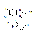 (1R,3R)-1-[2-Bromo-6-(difluoromethoxy)phenyl]-7-chloro-6-fluoro-2,3-dihydro-1H-benzo[d]pyrrolo[1,2-a]imidazol-3-amine