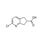 2-Chloro-6,7-dihydro-5H-cyclopenta[b]pyridine-6-carboxylic Acid