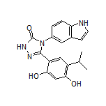 3-(2,4-Dihydroxy-5-isopropylphenyl)-4-(1H-indol-5-yl)-1H-1,2,4-triazol-5(4H)-one