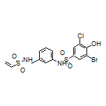 3-Bromo-5-chloro-4-hydroxy-N-[3-(vinylsulfonamidomethyl)phenyl]benzenesulfonamide