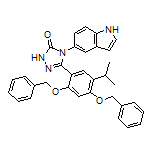 5-[2,4-Bis(benzyloxy)-5-isopropylphenyl]-4-(1H-indol-5-yl)-2,4-dihydro-3H-1,2,4-triazol-3-one