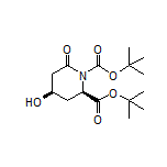 tert-Butyl (2R,4R)-4-Hydroxy-1-Boc-6-oxopiperidine-2-carboxylate