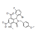 3-(2-Bromo-5-fluorophenyl)-2-(4-methoxybenzyl)-7-(methylamino)-4,6-dinitroisoindolin-1-one