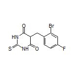 5-(2-Bromo-4-fluorobenzyl)-2-thioxodihydropyrimidine-4,6(1H,5H)-dione