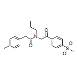 N-[2-[4-(Methylsulfonyl)phenyl]-2-oxoethyl]-N-propyl-2-(p-tolyl)acetamide