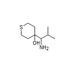 4-(1-Amino-2-methylpropyl)tetrahydro-2H-thiopyran-4-ol