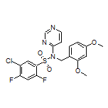 5-Chloro-N-(2,4-dimethoxybenzyl)-2,4-difluoro-N-(4-pyrimidinyl)benzenesulfonamide